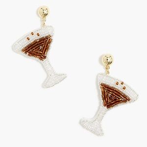 J. Crew Espresso Martini Beaded Earrings